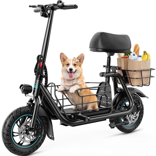 Gyroor C1S-FP9 Electric Scooter with Seat