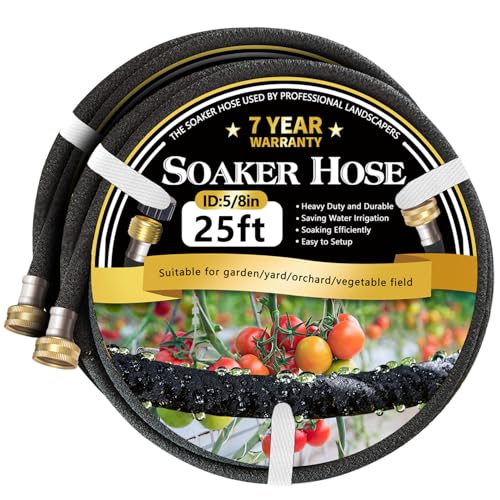 Hopegiver Soaker Hose 25 ft 2 Pack
