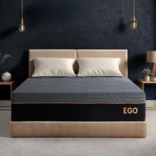 EGOHOME Copper Gel Memory Foam Queen Mattress