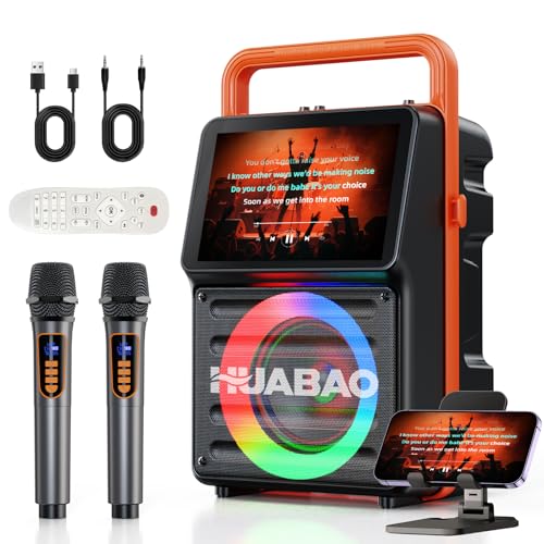 HUABAO Karaoke Machine with Screen