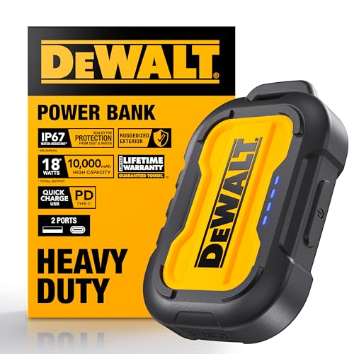 DEWALT Heavy Duty Portable Charger 10,000 mAh