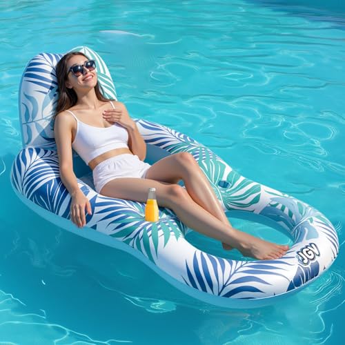 Inflatable Lounger Chair with Drink Holder