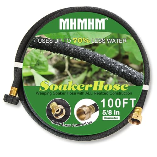 MHMHM Soaker Hose 100FT for Irrigation