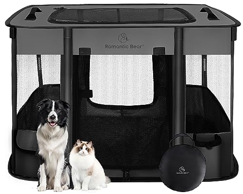 ROMANTIC BEAR Pet Playpen Tent