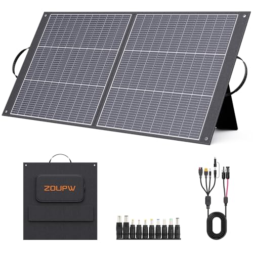 ZOUPW 100W Portable Foldable Solar Panel
