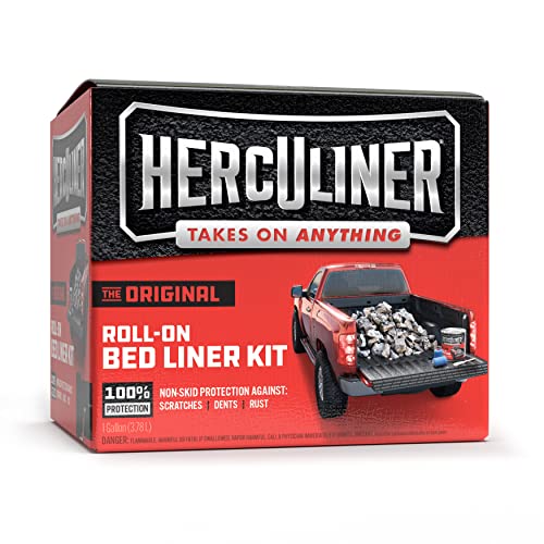 Herculiner Roll-on Bed Liner Kit, Black, 1 Gallon