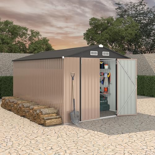 8x12 FT Metal Storage Shed