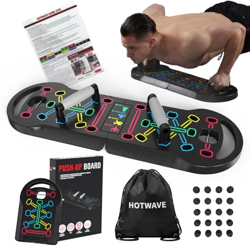 HOTWAVE Foldable Push Up Board 20 in 1