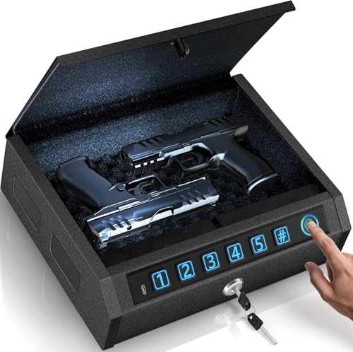 Biometric Handgun Safe with Quick Access