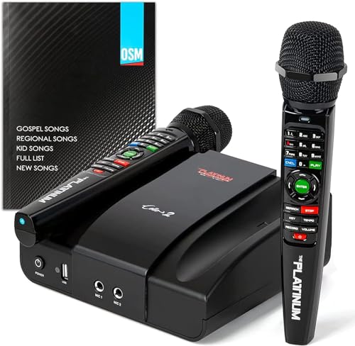 Platinum Karaoke Machine with Wireless Microphones
