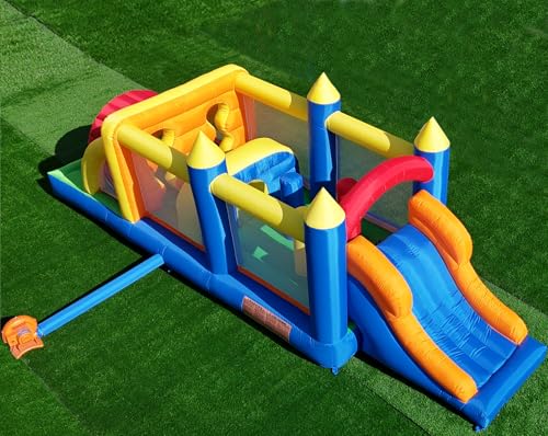 HuaKastro Inflatable Obstacle Course Bounce House