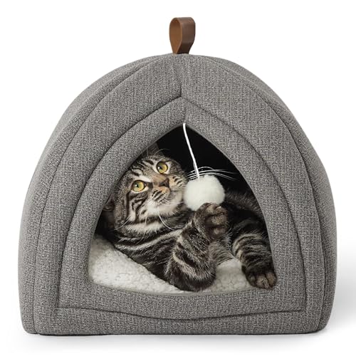 Bedsure Cat Cave Bed with Cushion