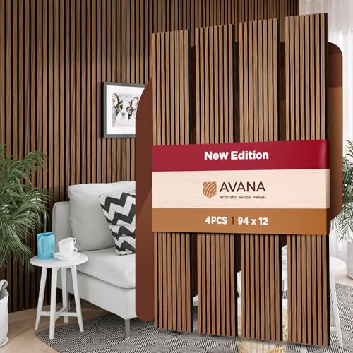 Avana Acoustic Wood Wall Panels Rustic Walnut