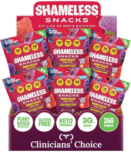 Shameless Berry Blast Gummy and Fruit Snacks