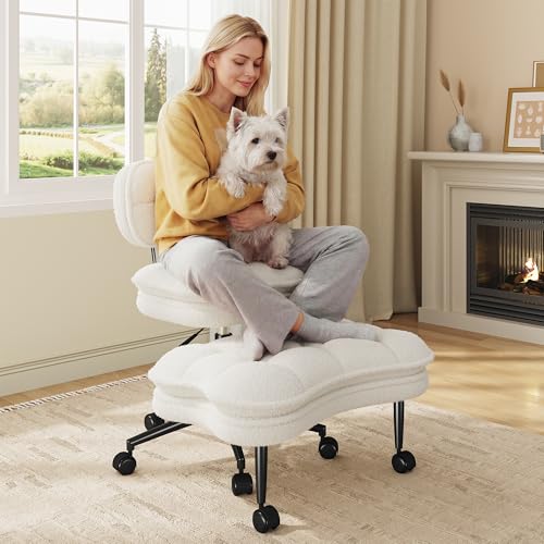 DurayLoly Cross Legged Swivel Office Chair