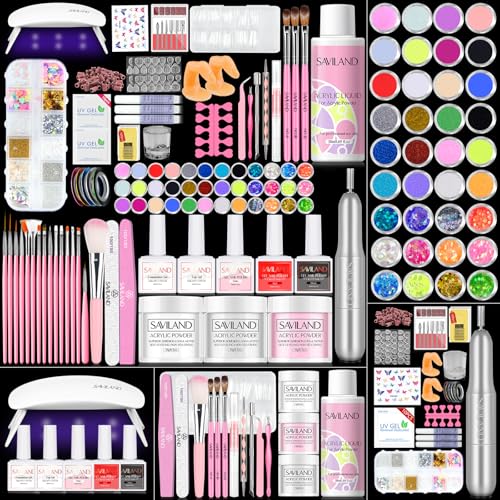 Saviland Acrylic Nail Kit with Drill