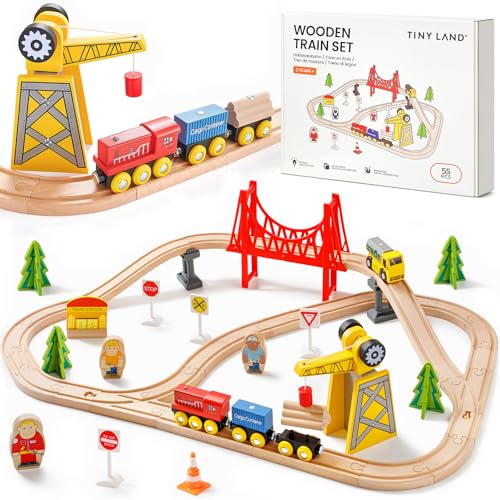 Tiny Land Wooden Train Set