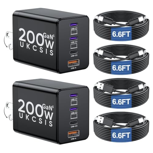 UKCSIS GaN5 200W USB C Fast Charger