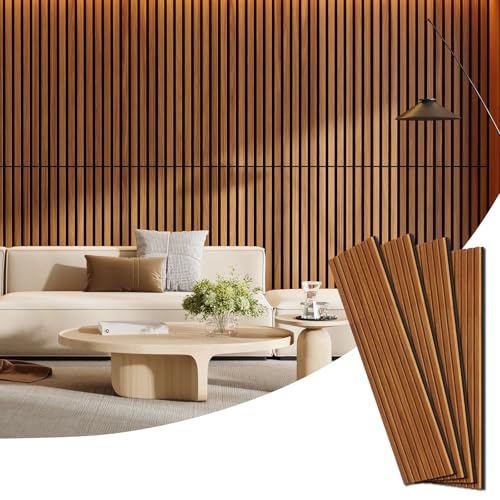 Vellorise Teak Acoustic Wood Slat Panels
