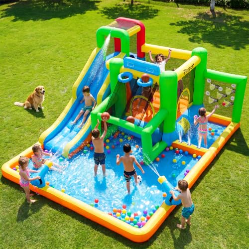 FBSPORT Inflatable Bounce House Water Slide