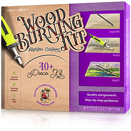 Craft Culture Wood Burning Kit for Beginners