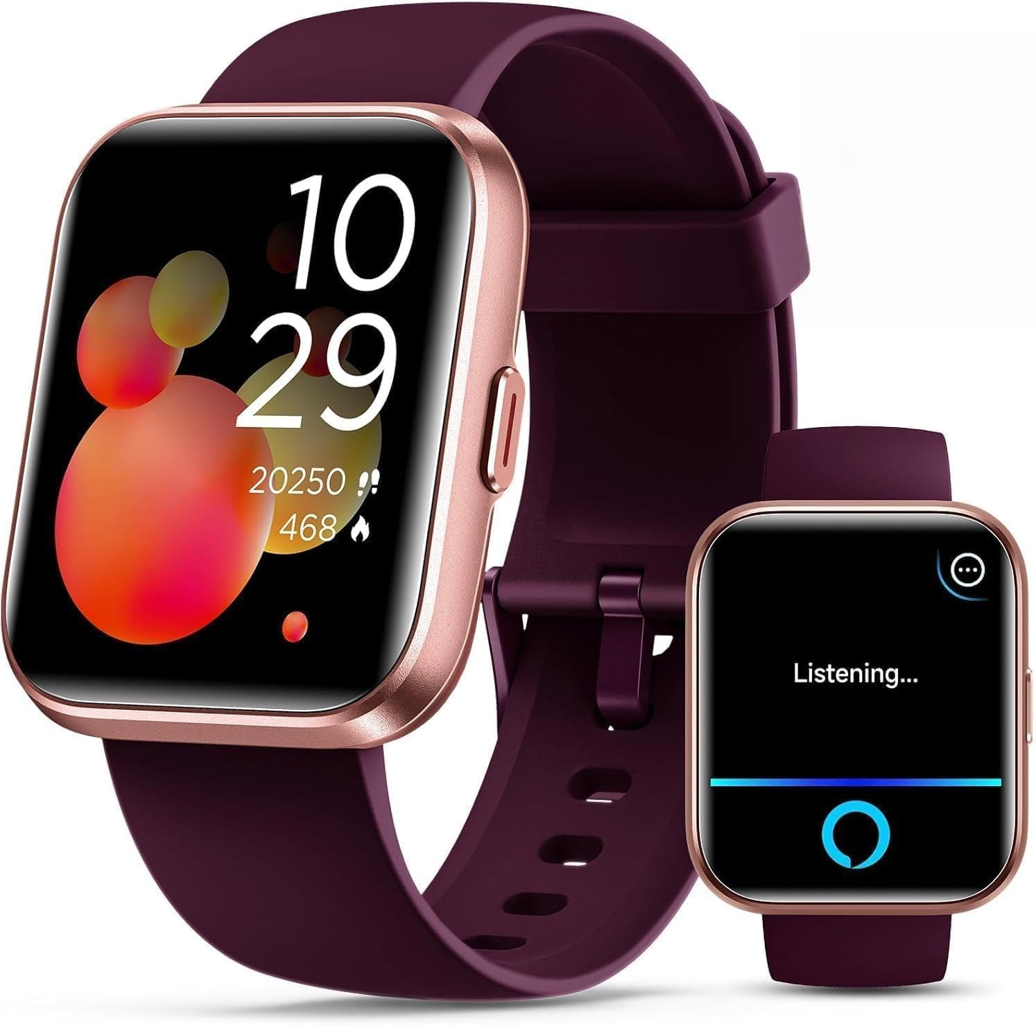 Quican Women's Smartwatch with Alexa & Fitness Tracking