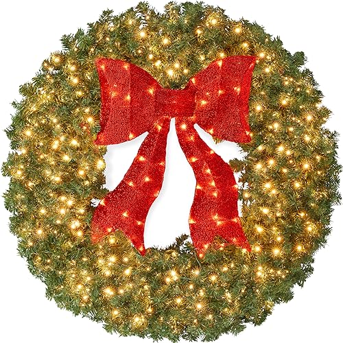 Best Choice Large Pre-Lit Christmas Wreath