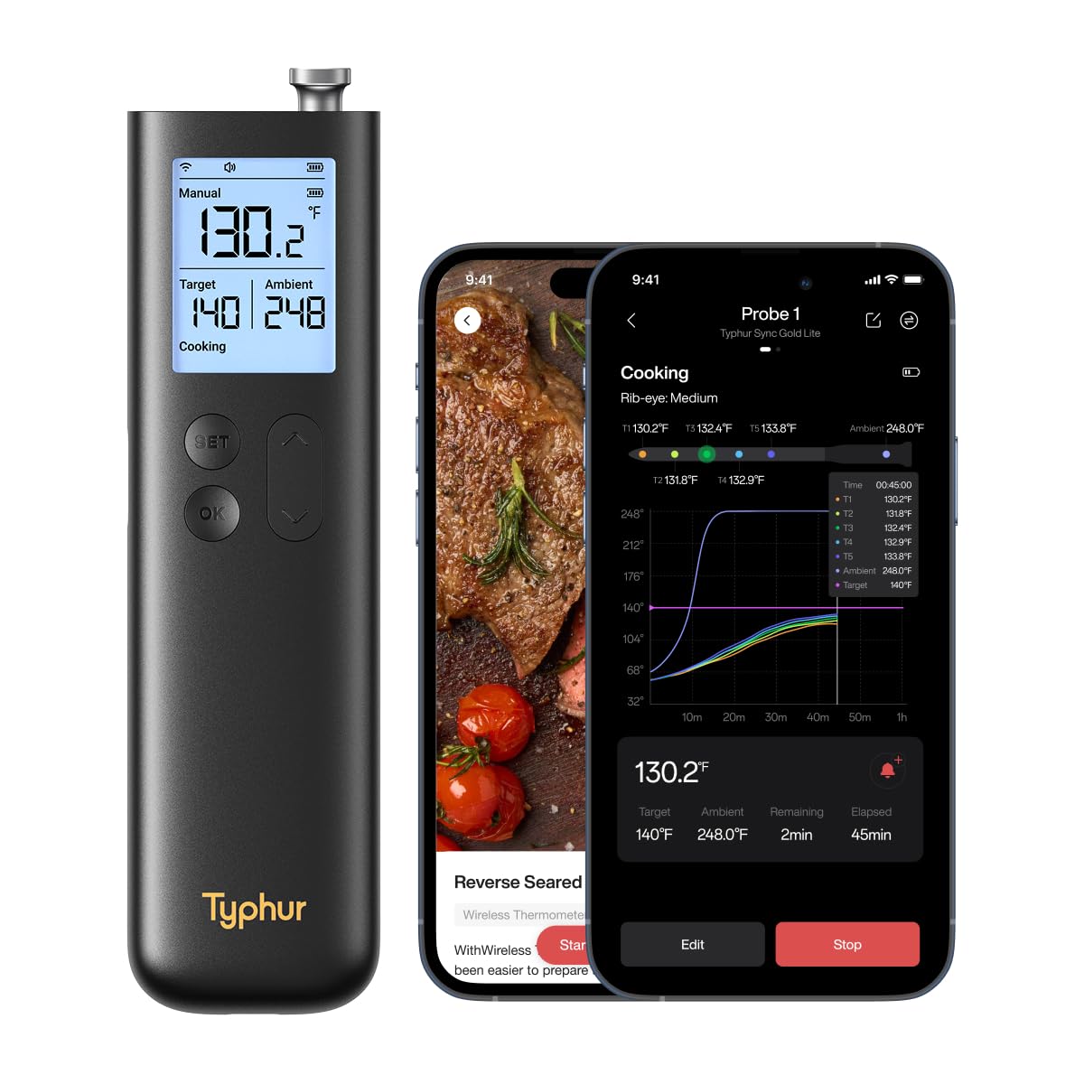Typhur SYNC Gold Lite Wireless Thermometer