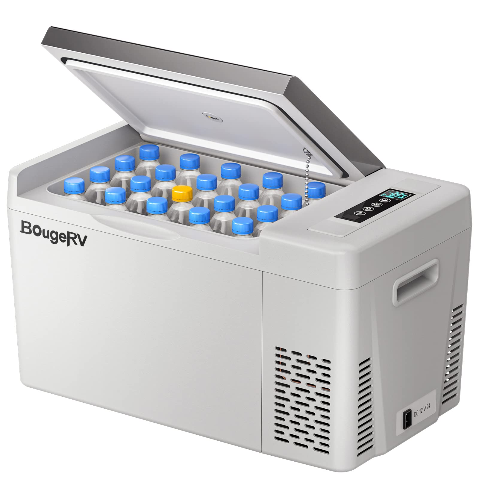 BougeRV 12V Car Refrigerator 23 Quart Portable Freezer