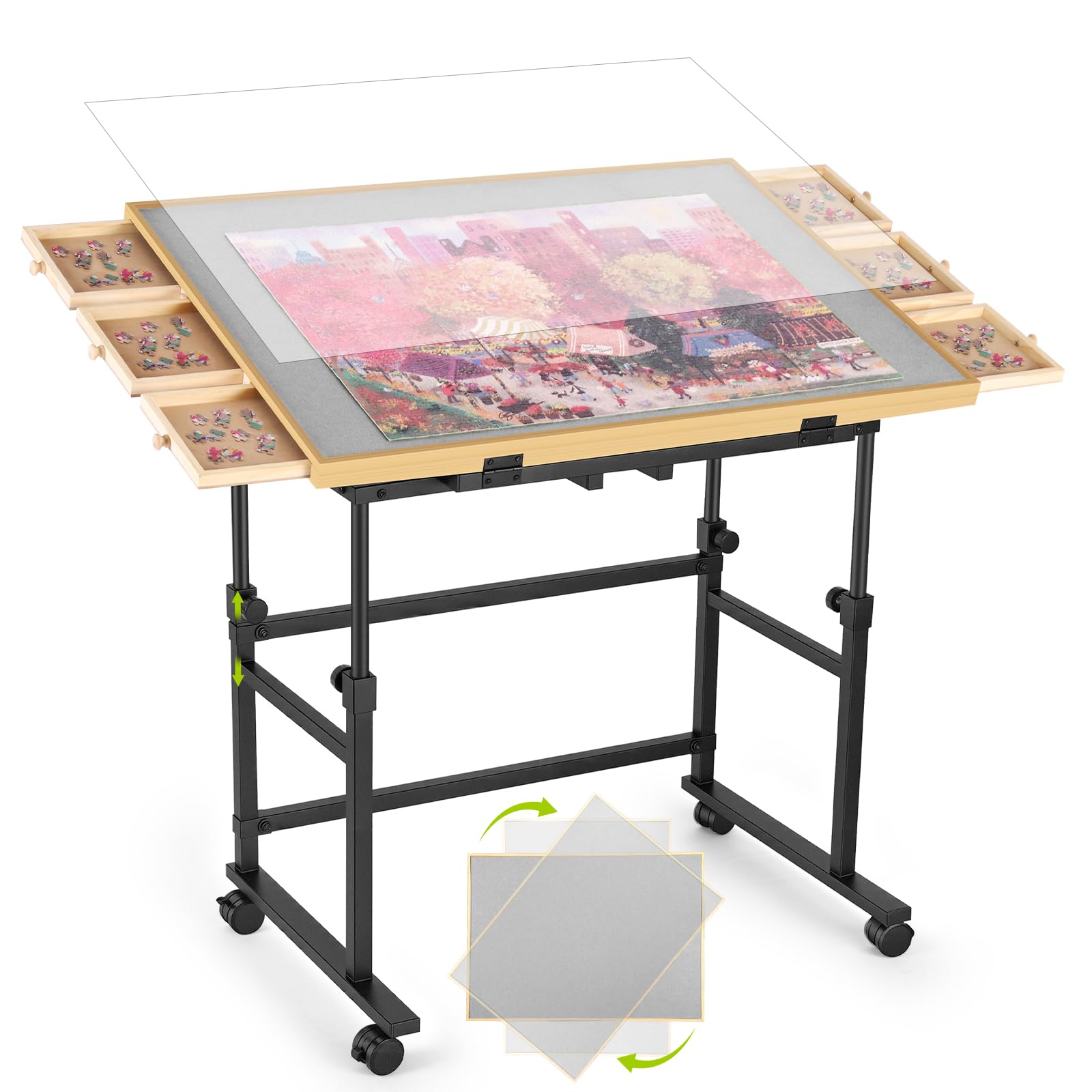 Tranqio 2000 Piece Rotating Puzzle Table