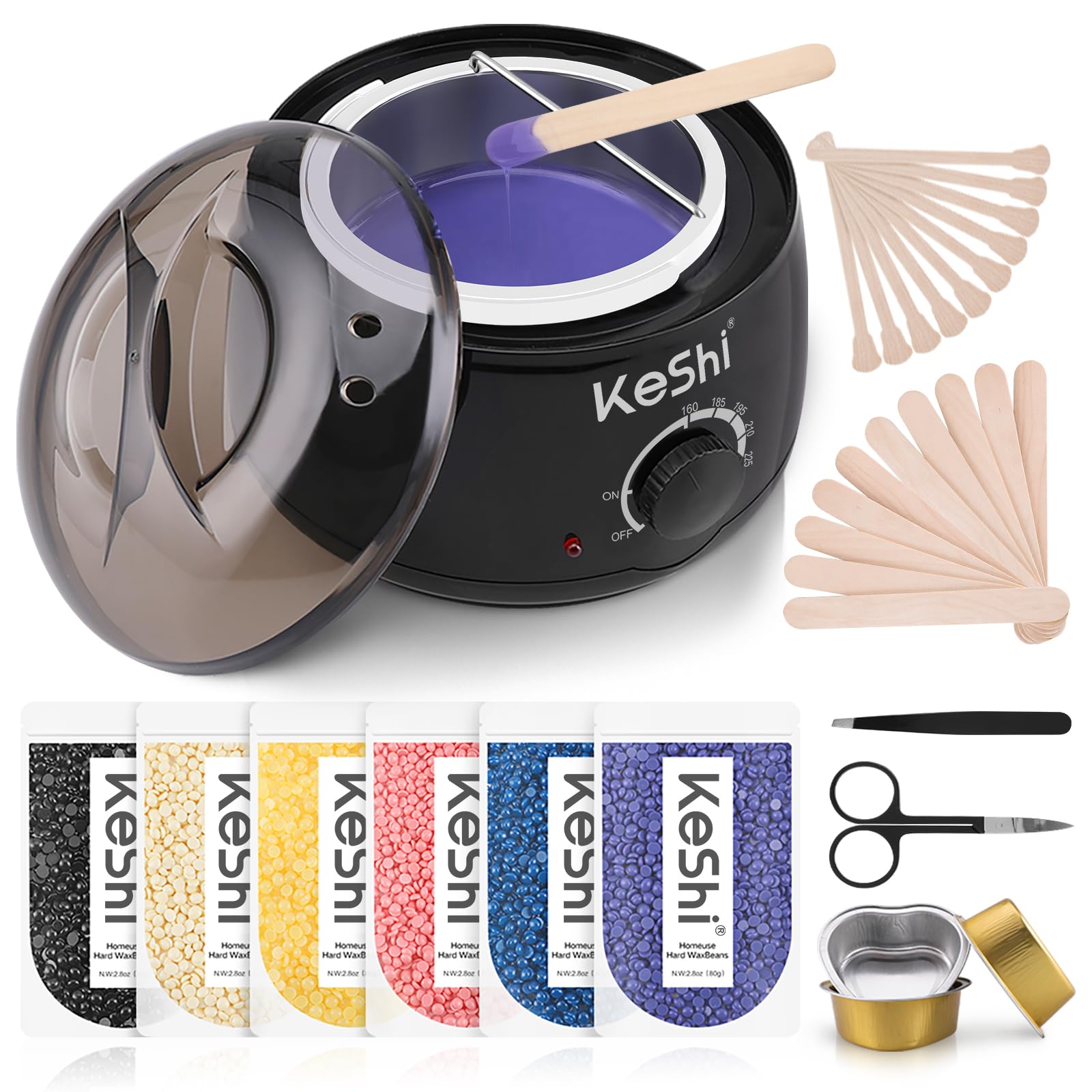 KeShi Waxing Kit with Wax Warmer