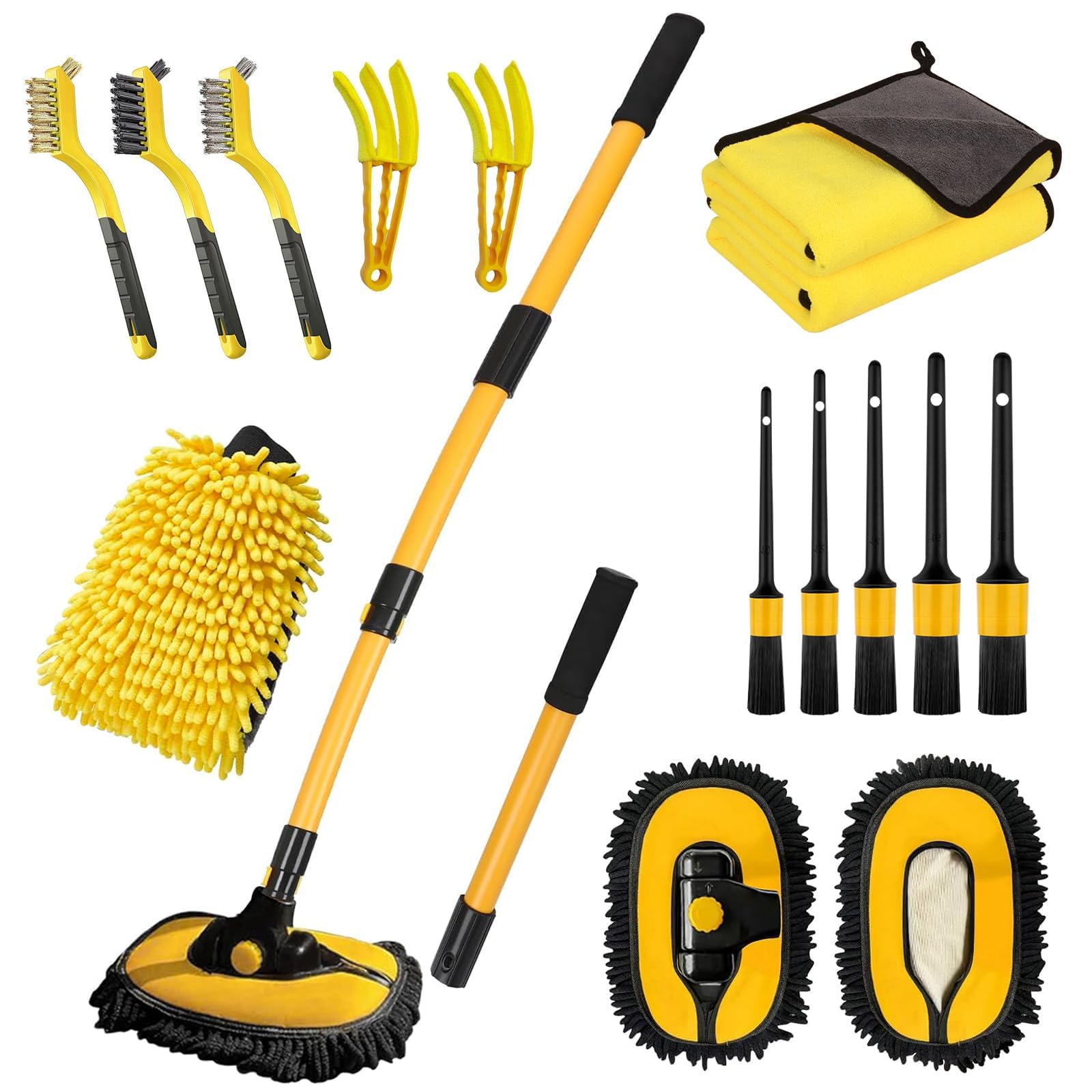 Car Wash Brush with Long Handle