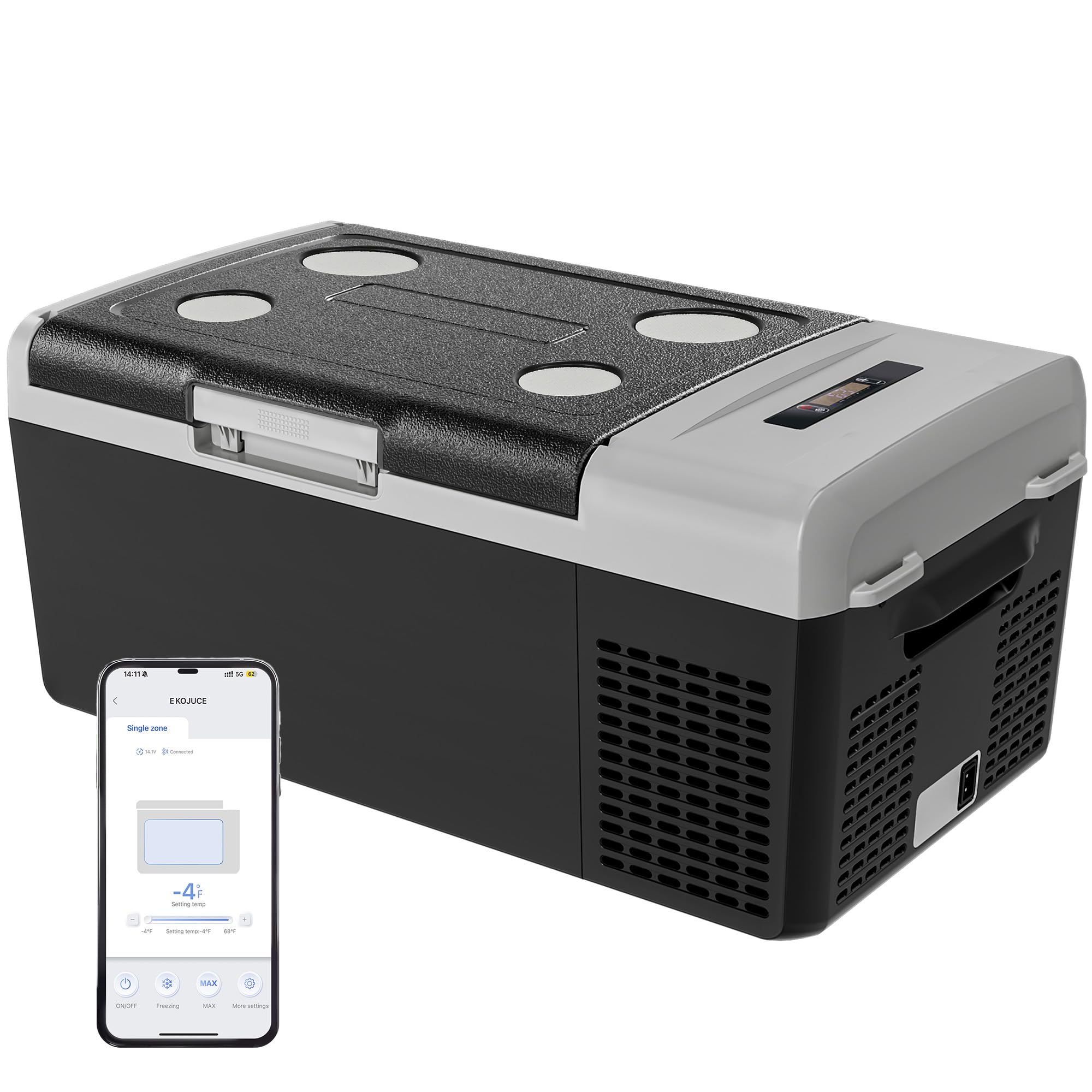 EKOJUCE 17 Quart Portable 12V Refrigerator