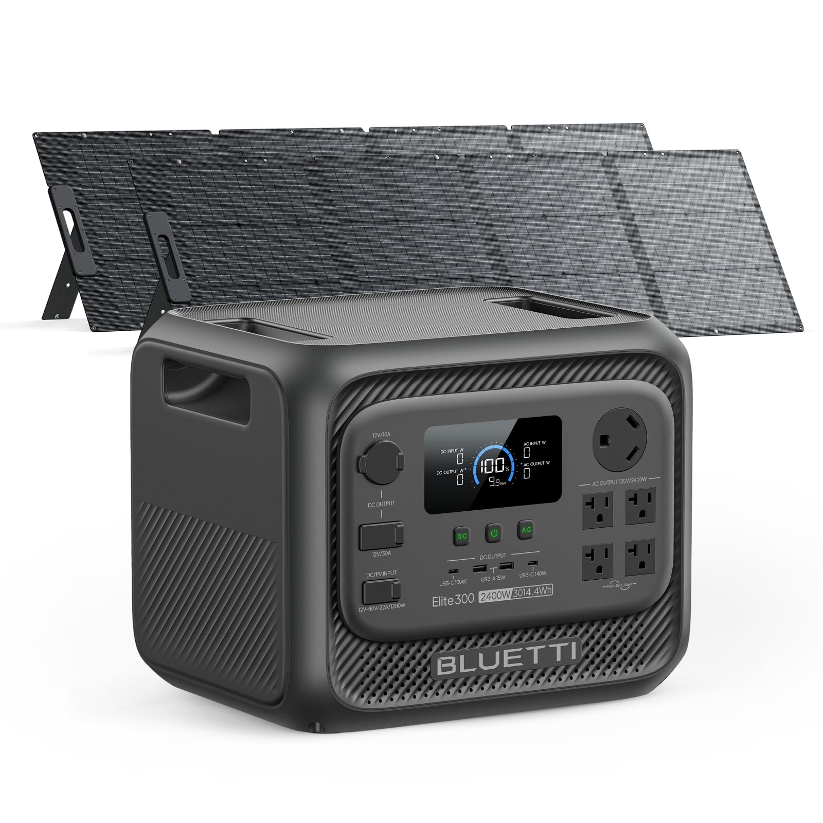BLUETTI Elite 300 Solar Generator with Panels