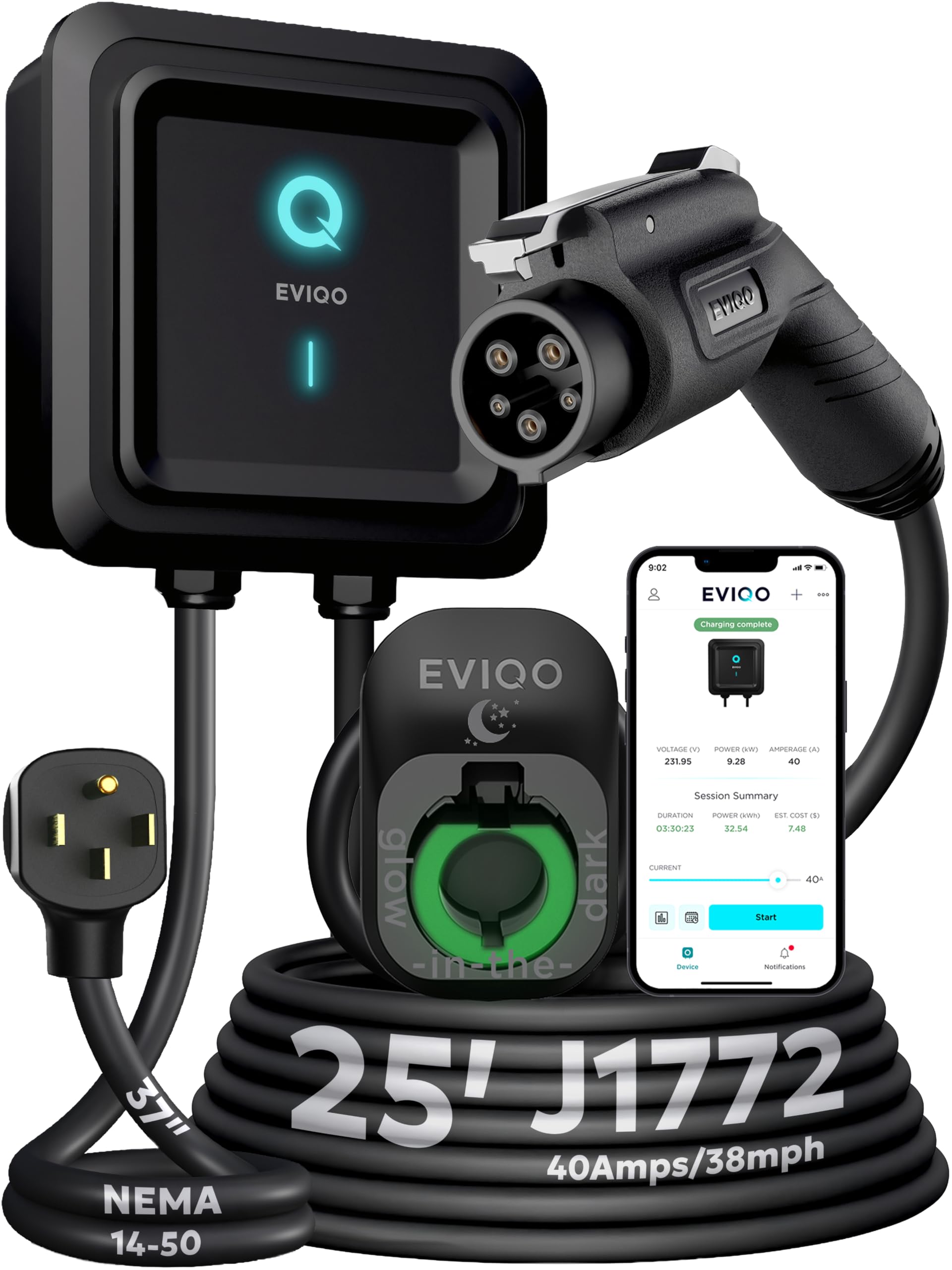 EVIQO Gen2 40 Amp Level 2 EV Charger