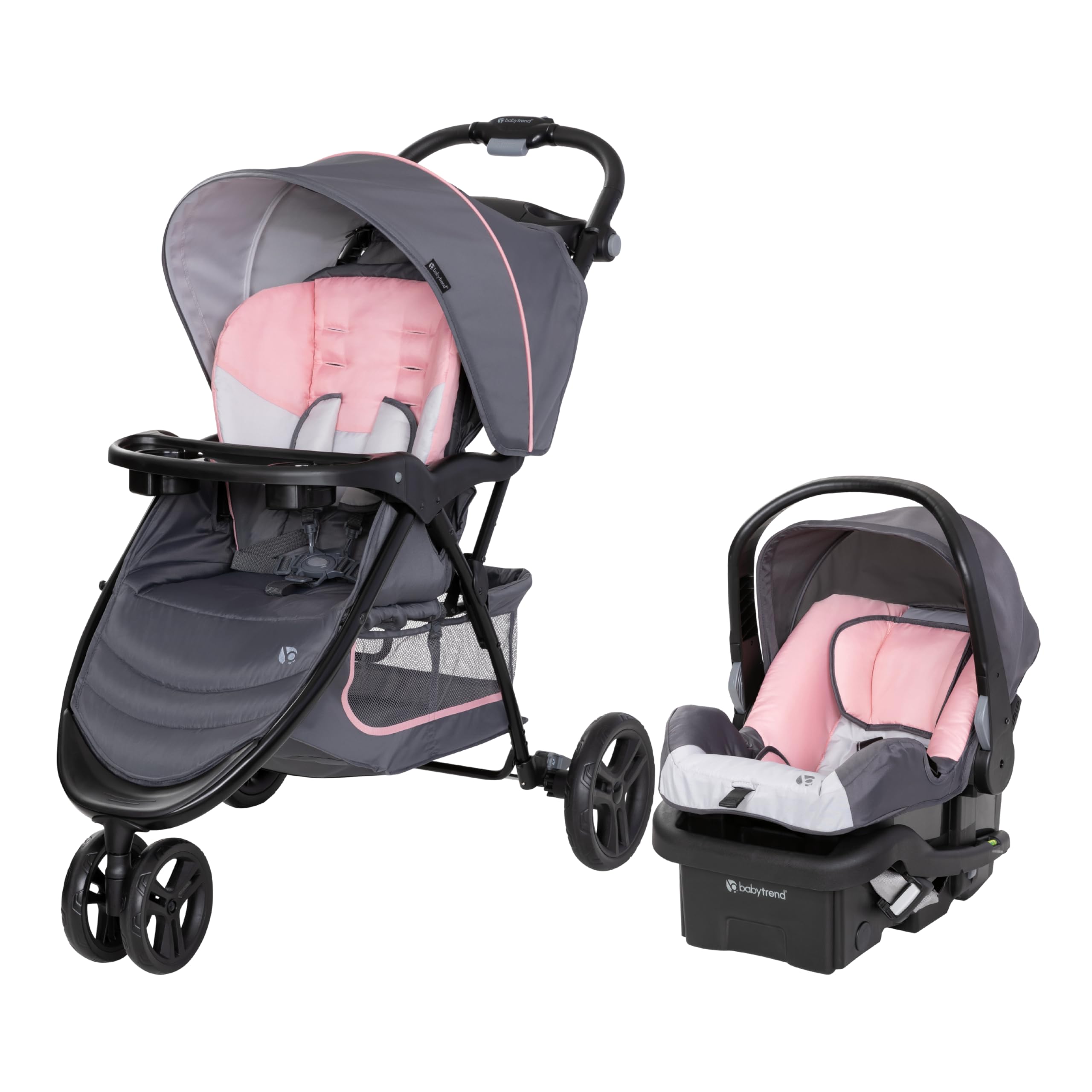 Baby Trend EZ Ride Travel System, Dash Pink