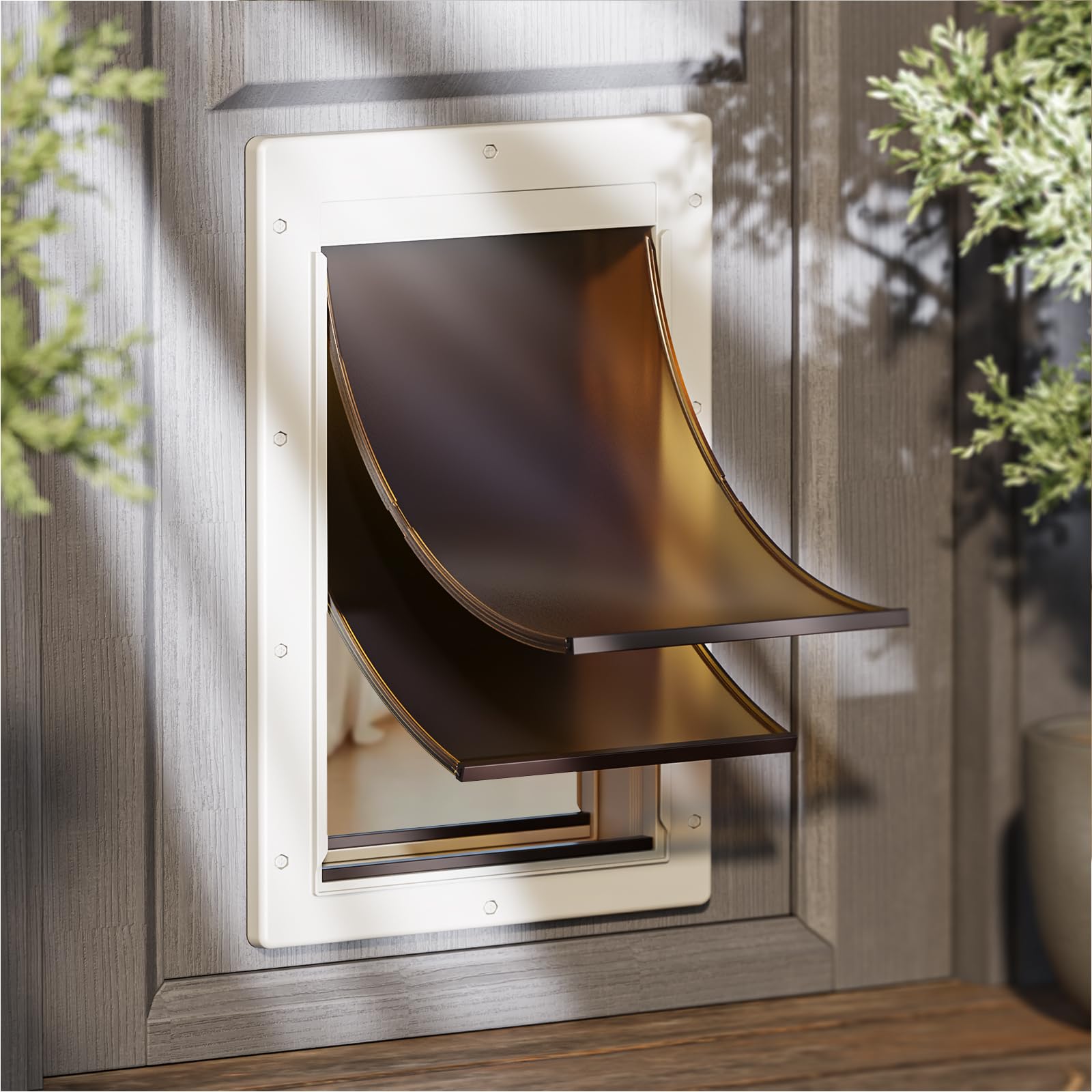 PETCOMING Large Plastic Dog Door