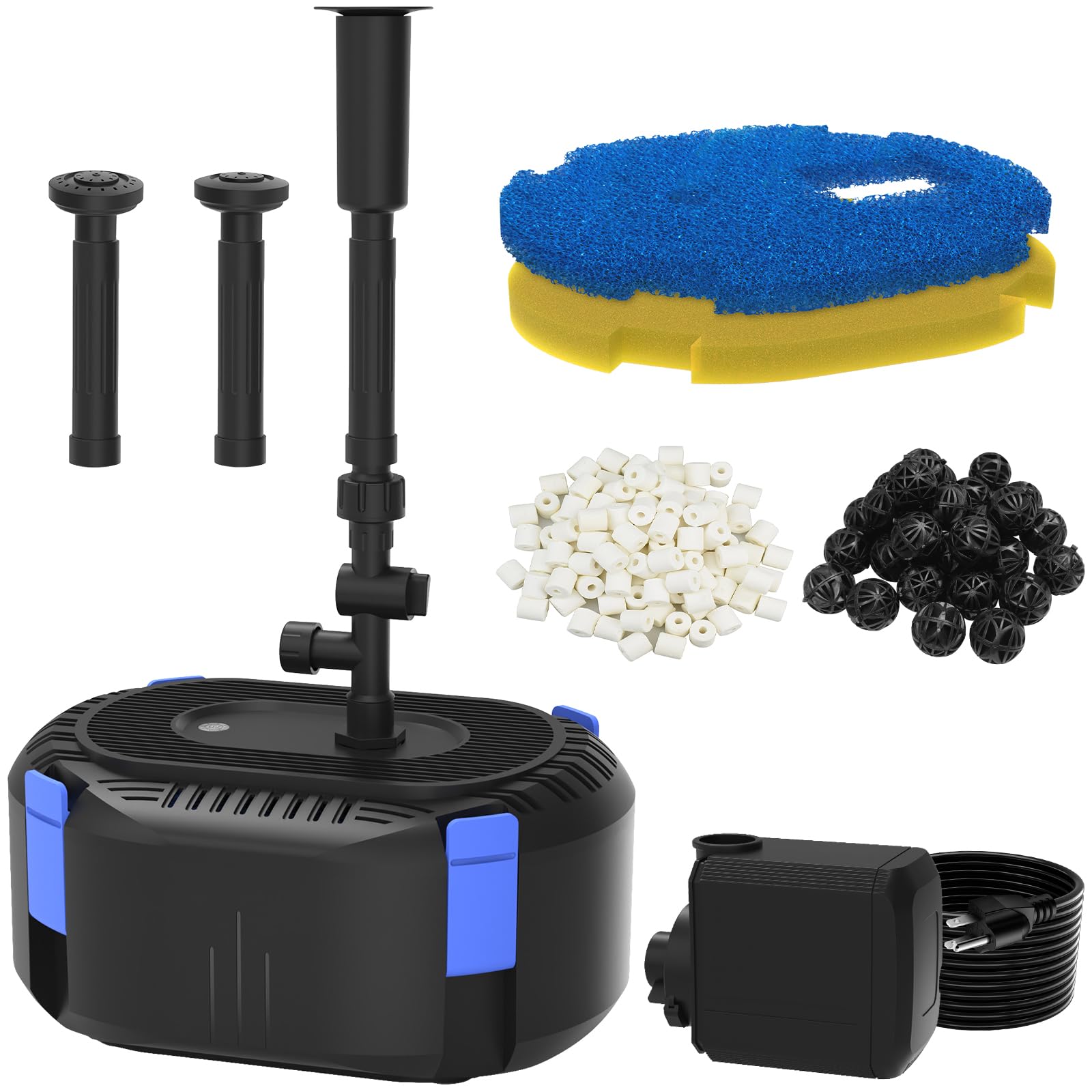 AquaMiracle Koi Pond Filter & Fountain Kit