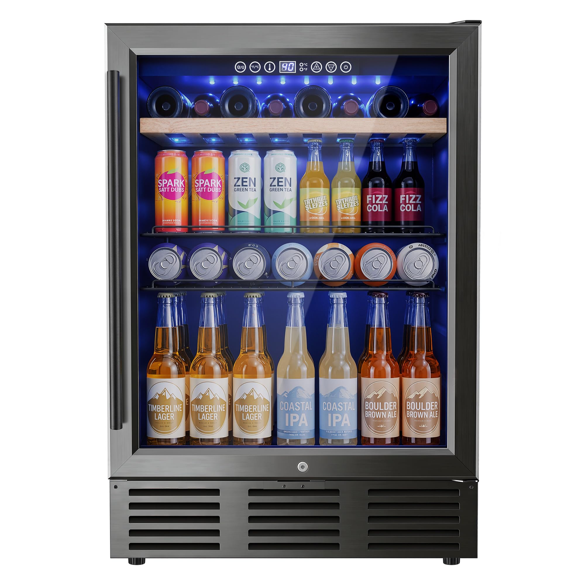 ICEVIVAL 24 Inch Beverage and Wine Refrigerator