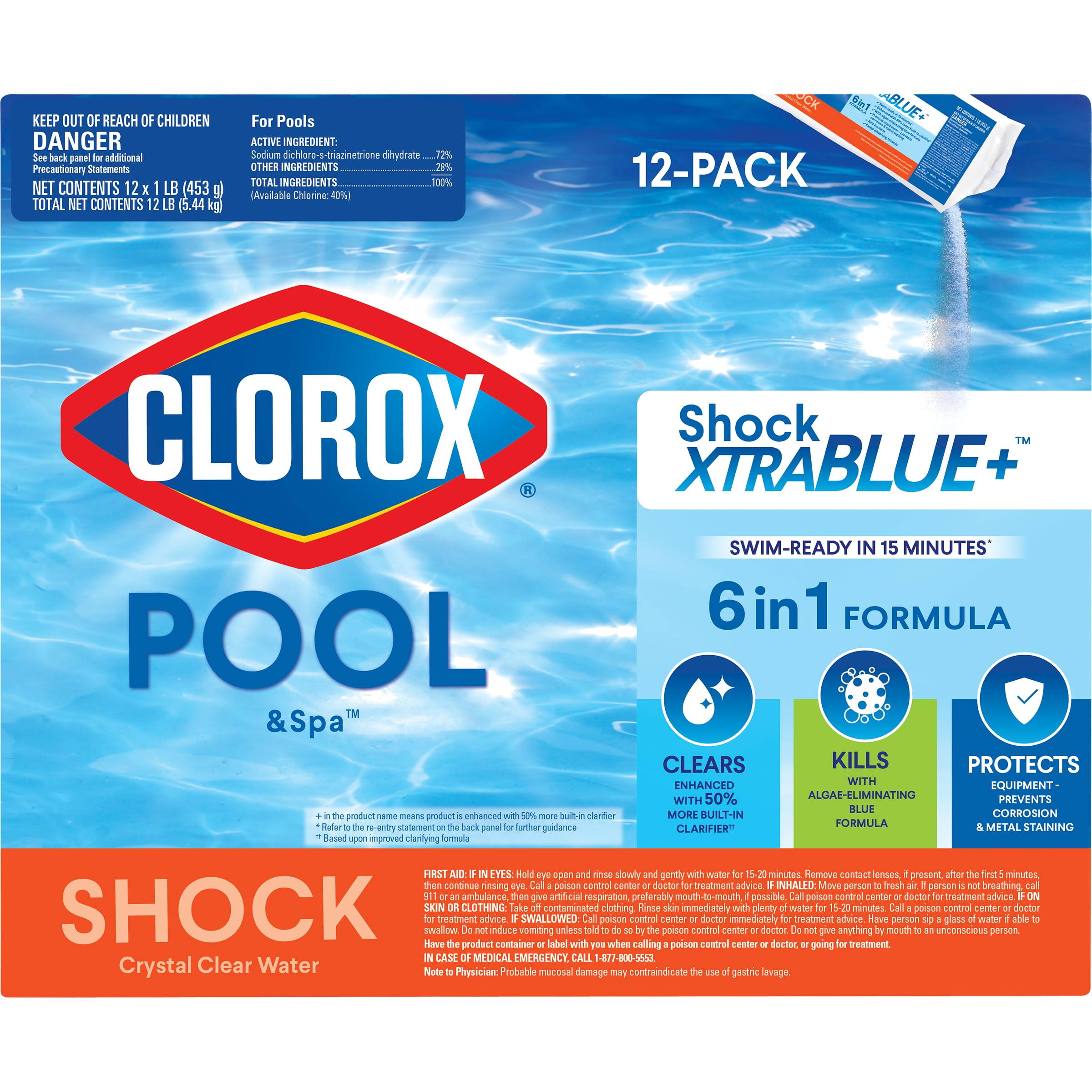 Clorox Pool & Spa Shock XTRABLUE Plus