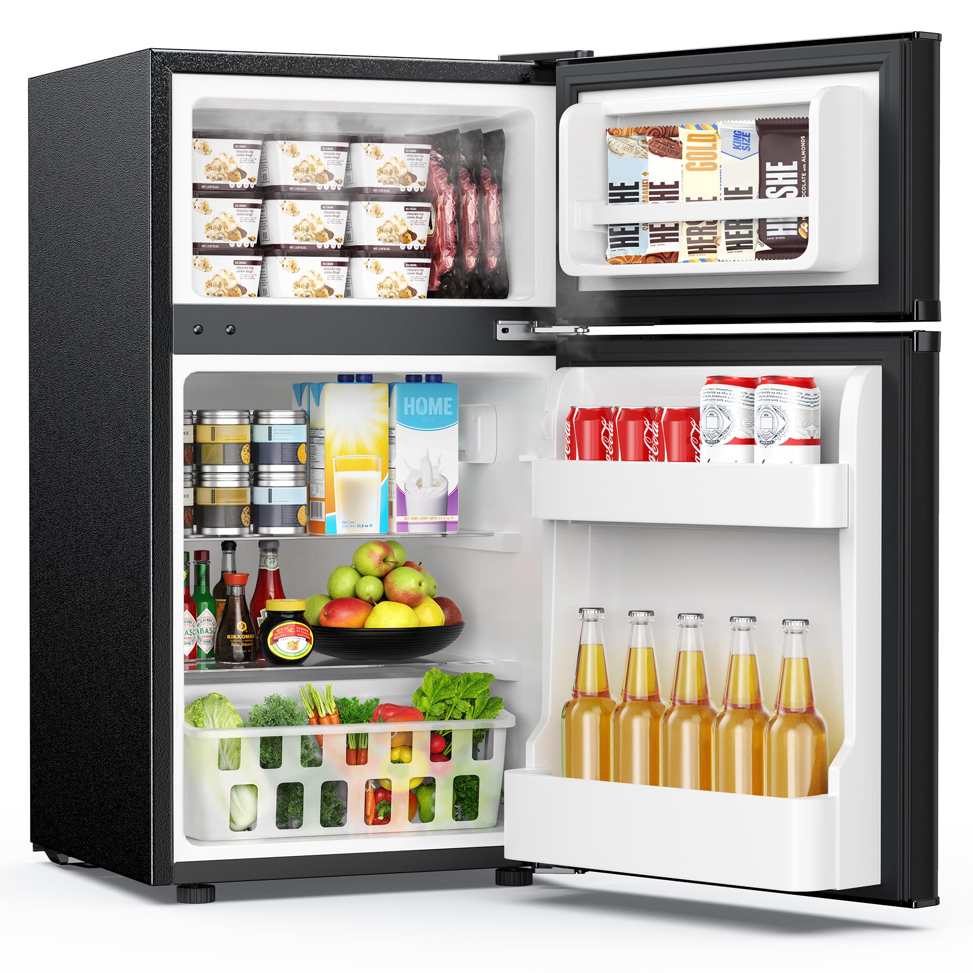 Euhomy 3.2 Cu.Ft Mini Fridge with Freezer